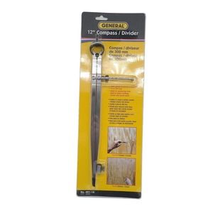 Compass Divider 12 Inch Flat Leg Compass Divider Caliper General Tools 450-12